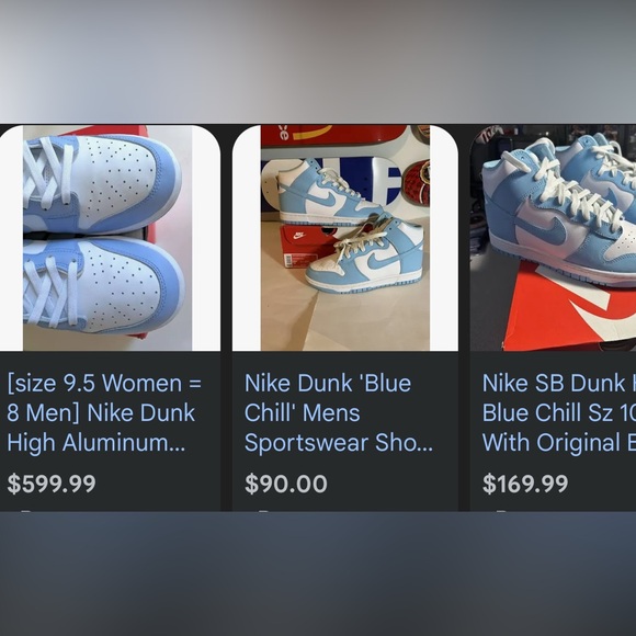 Nike Dunk High Blue Chill OG size 9.5 - Picture 6 of 13